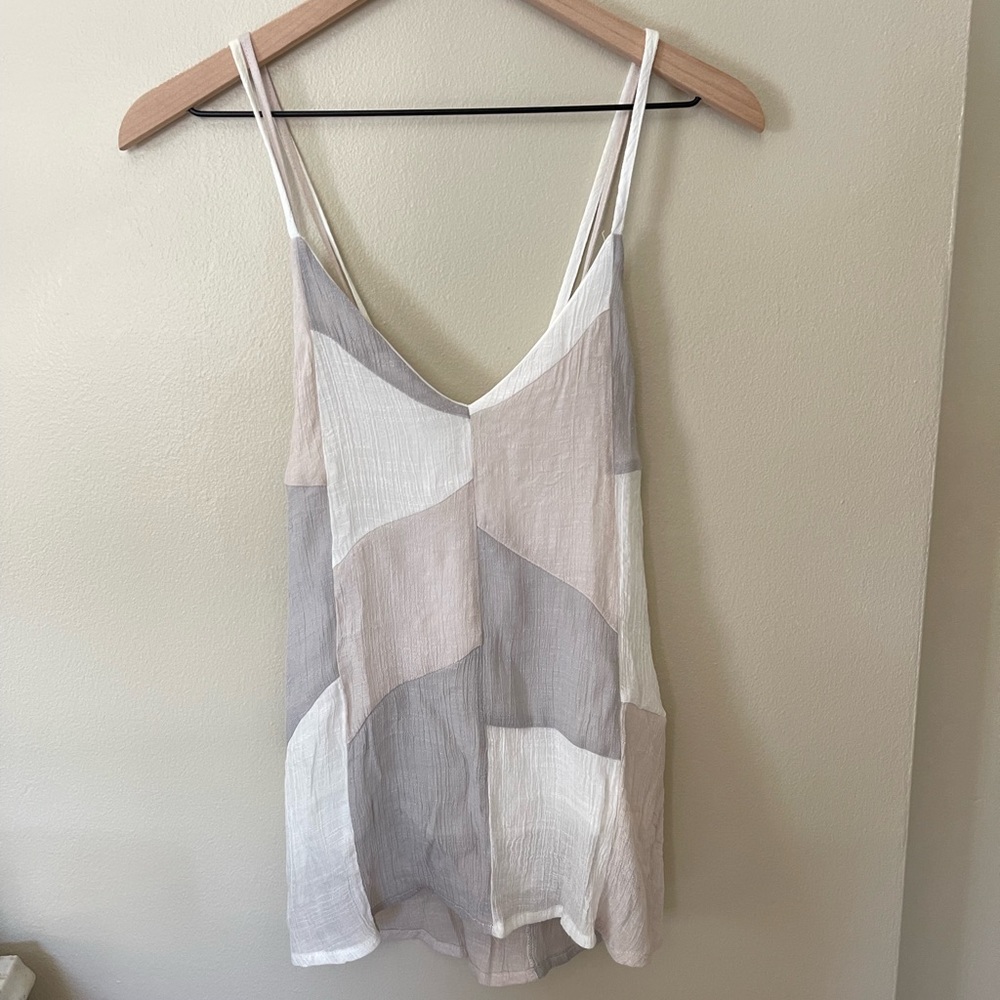 Chiffon Patchwork Tank top